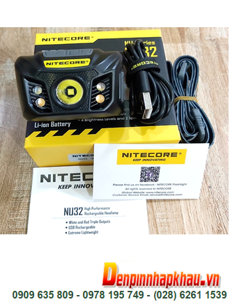Nitecore NU32; Đèn pin đội đầu siêu sáng Nitecore NU32 với 500lumens chiếu xa 125m