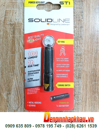Solidline ST1, Đèn pin siêu sáng móc khóa sử dụng pin AA LEDLENSER Solidline ST1 bóng LED trắng chính hãng