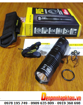 Đèn pin siêu sáng chuẩn FL1 quốc tế Nitecore P05 BLACK bóng XM-L2 U2 với 460lumens chiếu xa 150m