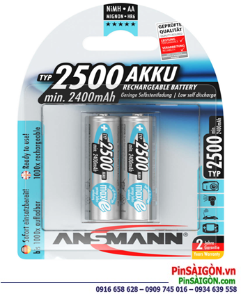 Pin sạc AA Ansmann NiMH-maxE-1.2V-AA2500-BLue-BL2 chính hãng