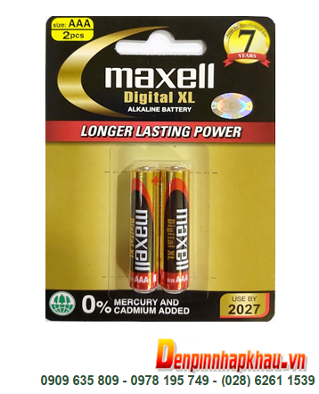 Pin AAA Maxell LR03(XL)2B Alkaline 1.5v chính hãng Made in Indonesia