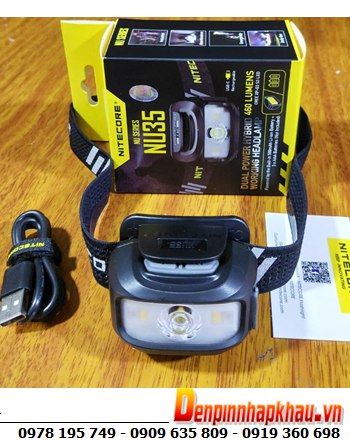 Nitecore NU35, Đèn pin đội đầu/ đeo trán Nitecore NU35 XP-G3 S3 chính hãng