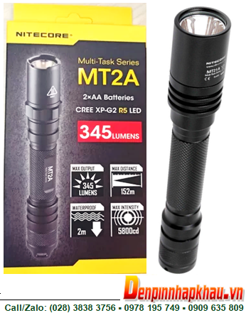Nitecore MT21A, Đèn pin siêu sáng Nitecore MT21A với 345 Lumens chiếu xa 152-200m