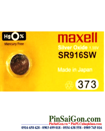 Pin cúc áo Maxell SR916SW silver oxide 1.55v