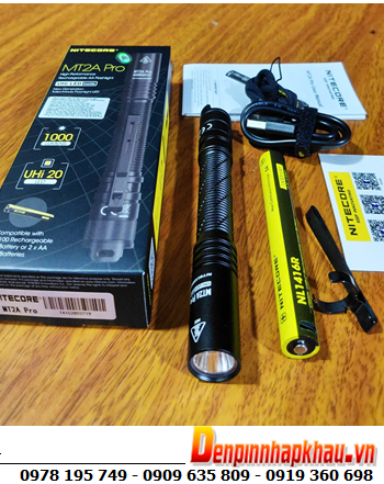 Nitecore MT-2A Pro, Đèn pin siêu sáng Nitecore MT-2A Pro (1000 lumens, bóng LED UHi 20)
