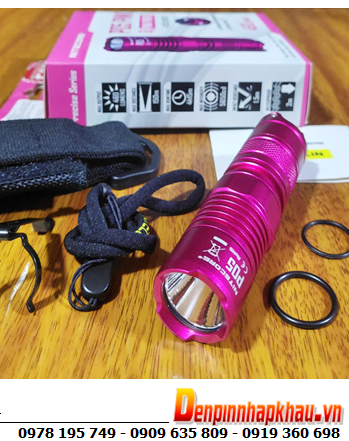 Đèn pin siêu sáng chuẩn FL1 quốc tế Nitecore P05 PINK bóng XM-L2 U2 với 460lumens chiếu xa 150m
