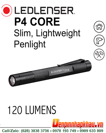 LED LENSER P4 CORE, Đèn pin siêu sáng LED LENSER P4 CORE chính hãng
