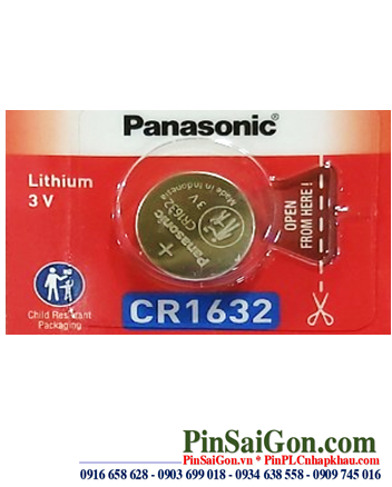 Pin Panasonic CR1632 Lithium 3v chính hãng Made in Indonesia