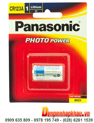 Panasonic CR123A; Pin 3v lithium Panasonic CR123A chính hãng