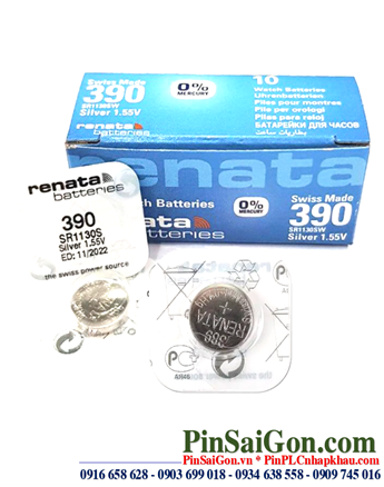 Renata SR1130SW; Pin cúc áo 1.55v Silver Oxide Renata SR1130SW _Made in Swiss
