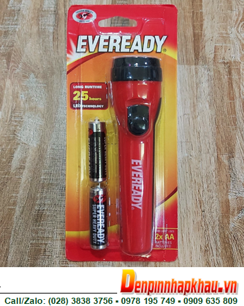 Eveready LC1L2A (Vỏ màu XANH), Đèn pin chiếu sáng bóng LED Eveready LC1L2A /sử dụng 02 pin AA 1.5v /Bảo hành 01 tháng