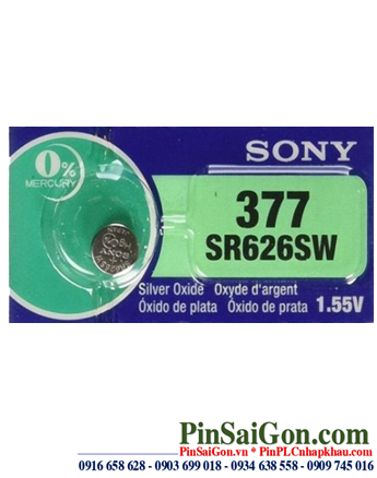 Sony SR626SW _Pin 377; Pin đồng hồ Sony SR626SW _Pin 377 silver Oxide 1.55v
