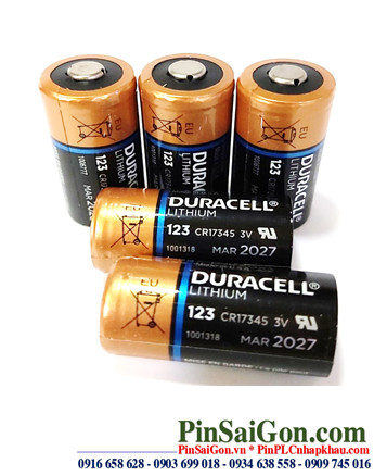 Duracell DL123A; Pin Duracell Ultra DL123A/CR17345 lithium 3V chính hãng