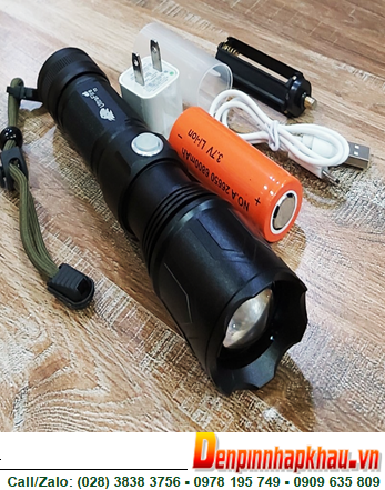 Ultrafire T2 (XH-P50), Đèn pin siêu sáng Ultrafire T2 (XH-P50) bóng CREELED chính hãng /Bảo hành 03 tháng