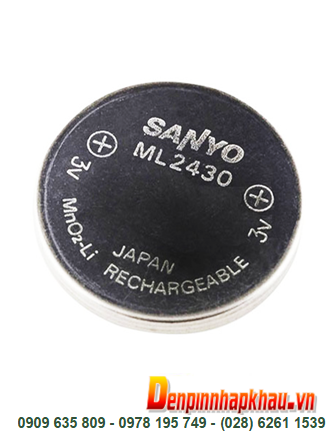 Pin ML2430 Pin Sanyo ML2430; Pin sạc 3V Lithium Sanyo CR2430 _Made in Japan