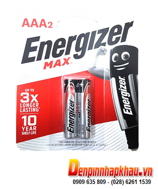Energizer E92_BP2, LR03; Pin AAA 1.5v Alkaline Energizer E92-BP2 chính hãng (Xuất xứ Singapore) Vỉ 2viên
