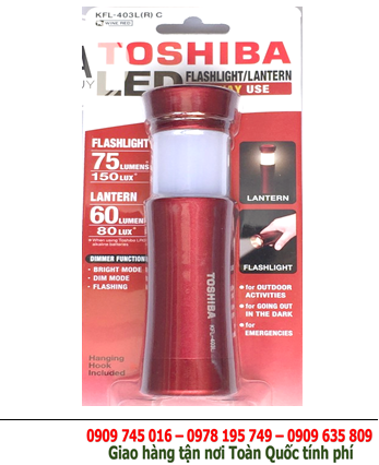 Toshiba KFL-403L; Đèn pin siêu sáng Toshiba KFL-403L bóng LED TRẮNG chính hãng Toshiba