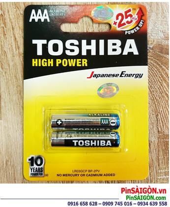 Toshiba LR03GCNN BP-2, Pin đũa AAA Toshiba LR03GCNN BP-2 Alkaline 1.5v chính hãng