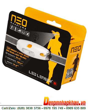 NEO HEADLAMPS, Đèn pin đội đầu siêu sáng LED LENSER NEO HEADLAMPS PINK - 6113 nhập khẩu chính hãng