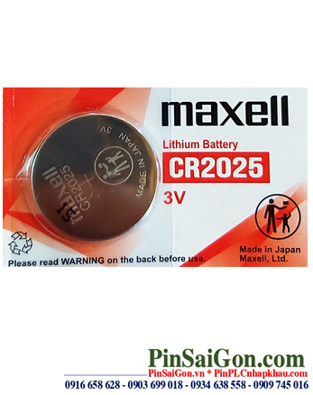 Pin CR2025 _Pin Maxell CR2025; Pin 3v lithium Maxell CR2025 _Cells in Japan