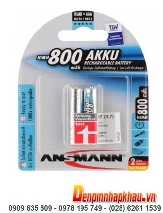 Pin sạc AAA ANSMANN Mignon AAA800mAh - 1.2V/5030982 chính hãng Ansmann