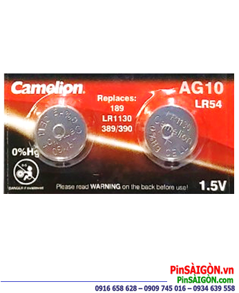 Pin cúc áo Camelion AG10 Alkaline 1,5V chính hãng