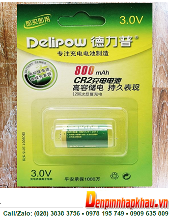 Delipow ICR2 _Pin sạc lithium 3.0v Delipow ICR2 800mAh _Pin sạc 14250 chính hãng