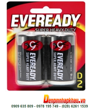 Pin Eveready 1250-BP2; Pin đại D 1.5v Eveready 1250-BP2 R20P Made in Singapore _ Vỉ 2viên