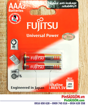 Pin đũa AAA Fujitsu LR03-FH Universal Power Alkaline 1.5v chính hãng Made in Indonesia