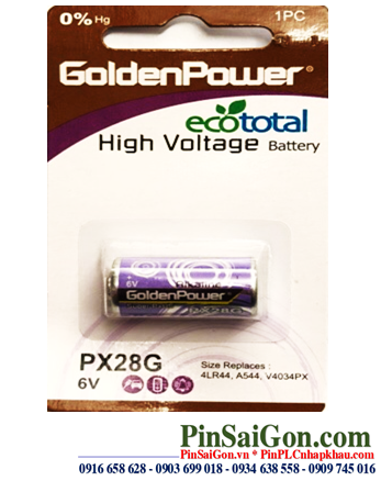 Golden Power PX28G, Pin 6v Alkaline GoldenPower PX28G, 4LR44, 476A chính hãng (Loại Vỉ 1viên)