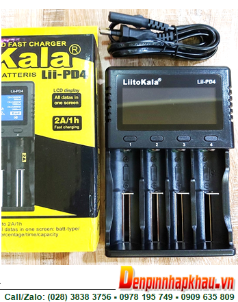 LiitoKala Lii-PD4, Máy sạc Pin và đo dung lượng Pin LiitoKala Lii-PD4 (Sạc 4 pin và đo Pin Lithium Li-ion và NiMh)