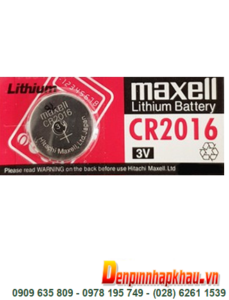 Pin Maxell CR2016 Lithium 3v chính hãng Made in Japan