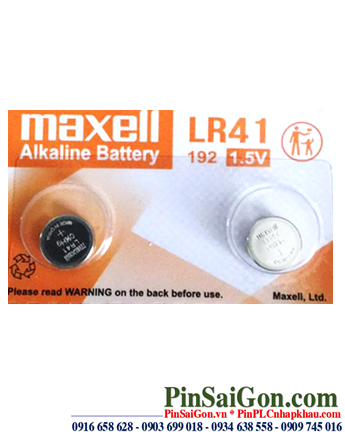 Pin LR41 AG3 192 _Pin cúc áo 1.5v Alkaline Maxell LR41 AG3 189 _Japan