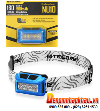 Đèn pin đội đầu siêu sáng Nitecore NU10 với 160Lumens chiếu xa 100m| Bảo hành 1 năm