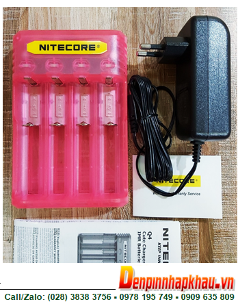Máy sạc pin AA-AAA-C Nitecore Q4 (Sạc nhanh 4 rảnh), Sạc được pin NiMh-NiCd-Lithium Li-Ion