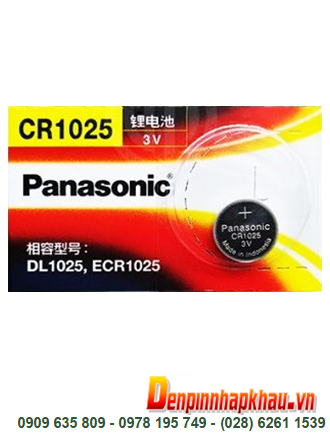 Panasonic CR1025; Pin 3.0v lithium Panasonic CR1025 chính hãng _Made in Indonesia