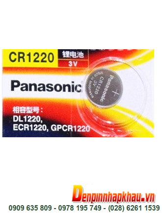 Pin Panasonic CR1220; Pin 3v lithium Panasonic CR1220 _Made in Indonesia