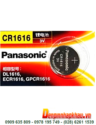 Panasonic CR1616: Pin 3v lithium Panasonic CR1616 _Made in Indonesia