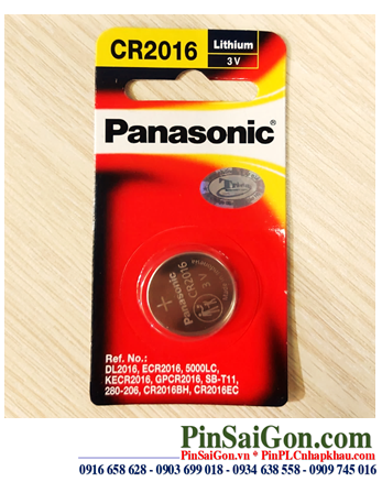 Panasonic CR2016; Pin 3v Lithium Panasonic CR2016 (Indonesia) _Loại Vỉ 1viên