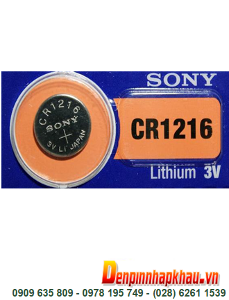 Pin CR1216 Pin Sony CR1216; Pin 3v lithium Sony CR1216 _Made in Indonesia