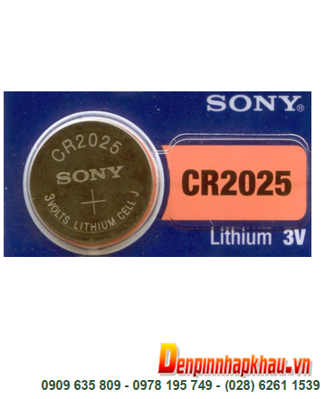Pin Sony CR2025 Lithium 3v chính hãng Made in Japan