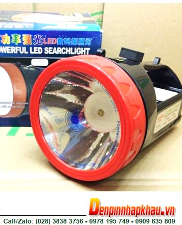 Đèn pin Trực Bảo vệ-Trực đêm, Đèn pin sạc điện TD-9802 (màu đỏ đen) bóng LED, Adaptor cắm điện sạc |TẠM HẾT HÀNG