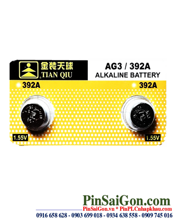 Pin AG3 LR41 392 - Pin cúc áo 1.5v Alkaline Tianqiu AG3 LR41 392