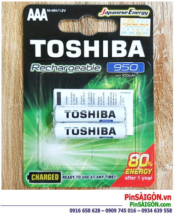 Toshiba TNH-03GAE BP-2C; Pin sạc NiMh Toshiba TNH-03GAE BP-2C AAA 950mAh 1.2v