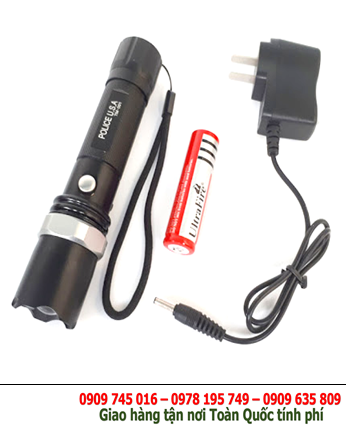 Đèn pin Ultrafire TM-001 bóng CREE LED ( màu quân đội) - có la bàn ở đuôi đèn pin
