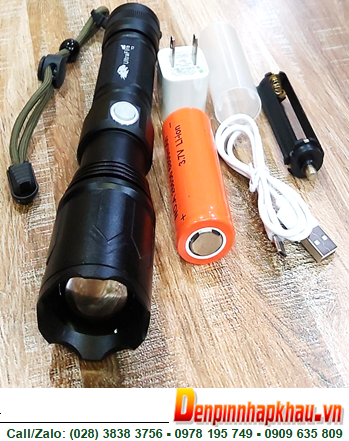 Ultrafire T2 (XM-P50), Đèn pin siêu sáng Ultrafire T2 (XM-P50) bóng CREELED chính hãng /Bảo hành 03 tháng