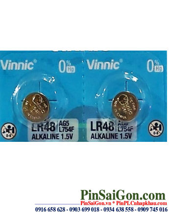 VINNIC AG5 _Pin cúc áo 1.5v Alkaline VINNIC AG5, LR754, 393, LR48