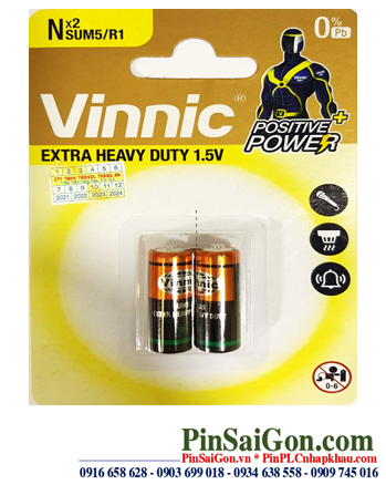 Vinnic SUM5: Pin R1 SUM5 _ Vinnic SUM 5 size N Alkaline 1.5v Battery chính hãng | HÀNG CÓ SẲN